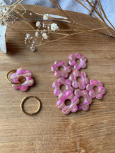 Charger l'image dans la galerie, Daisy rayé or et rose