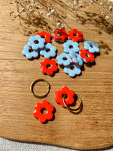 Charger l'image dans la galerie, Petite Daisy réversible - Bleu clair et corail