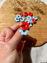 Charger l'image dans la galerie, Petite Daisy réversible - Bleu clair et corail
