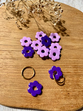 Charger l'image dans la galerie, Petite Daisy réversible - Rose clair et violet pailleté
