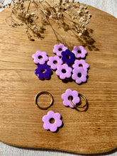 Charger l'image dans la galerie, Petite Daisy réversible - Rose clair et violet pailleté
